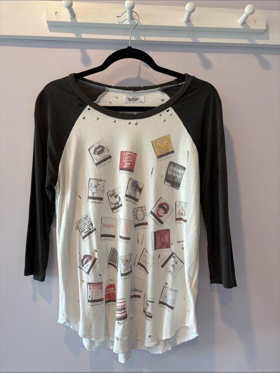 Lauren Moshi Tops - Lauren Moshi Matchbook Tee